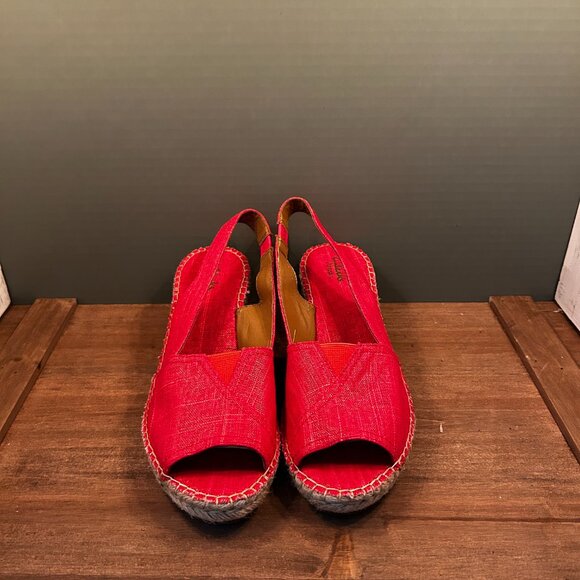 Clarks Artisan Womens Pink Slingback Wedge Sandals Size 9.5M - Picture 2 of 8